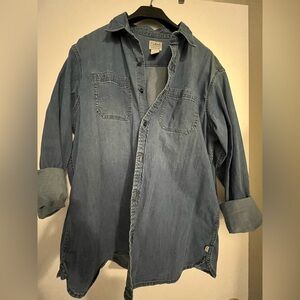 LL Bean denim button down shirt
